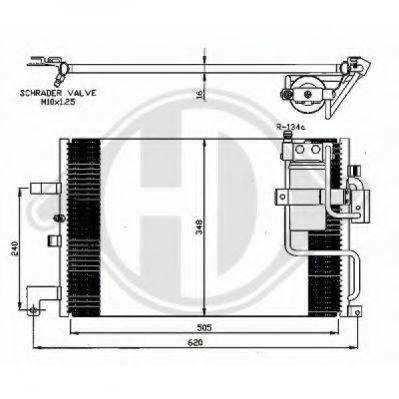 DIEDERICHS 8751300 Конденсатор, кондиціонер