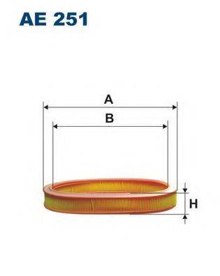 FILTRON AE251 Повітряний фільтр