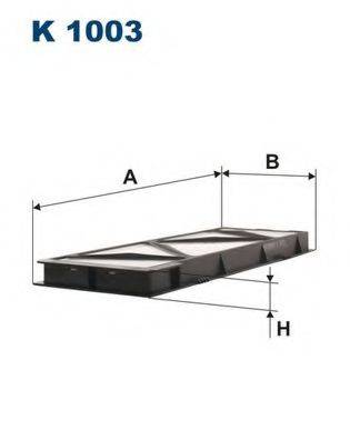 FILTRON K1003 Фільтр, повітря у внутрішньому просторі