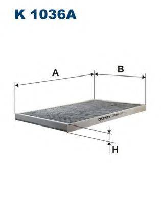 FILTRON K1036A Фільтр, повітря у внутрішньому просторі