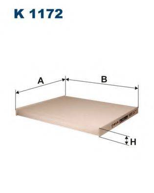 FILTRON K1172 Фільтр, повітря у внутрішньому просторі