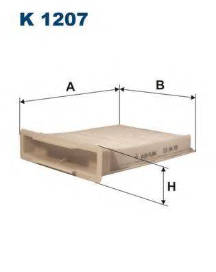 FILTRON K1207 Фільтр, повітря у внутрішньому просторі
