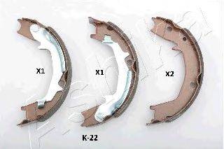 ASHIKA 550KK22 Комплект гальмівних колодок, стоянкова гальмівна система