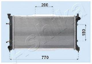 ASHIKA RDA243001 Радіатор, охолодження двигуна