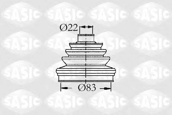 SASIC 4003431 Комплект пильника, приводний вал