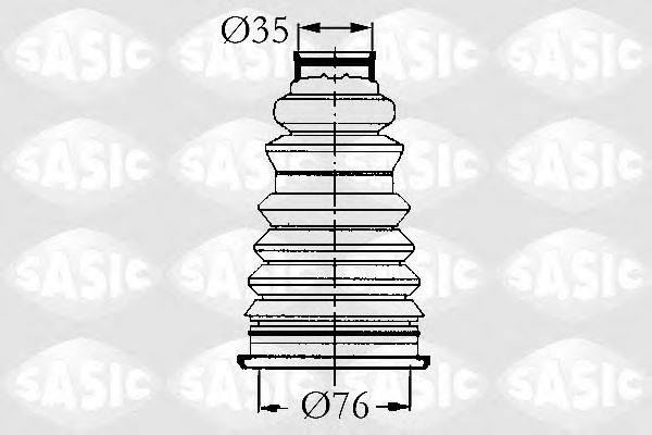 SASIC 4003434 Комплект пильника, приводний вал