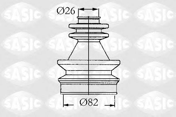 SASIC 4003439 Комплект пильника, приводний вал