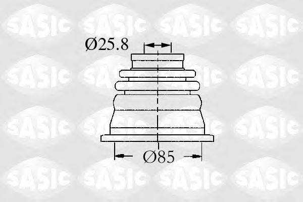 SASIC 4003458 Комплект пильника, приводний вал