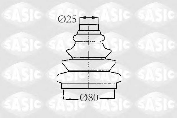 SASIC 2933013 Комплект пильника, приводний вал