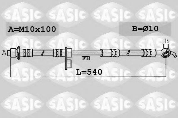 SASIC 6606140 Гальмівний шланг