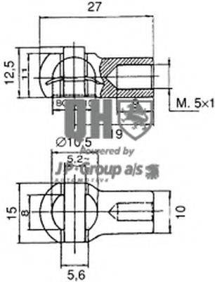 JP GROUP 3081200209 Газова пружина, кришка багажника