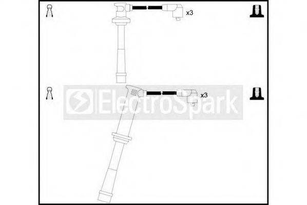 STANDARD OEK390 Комплект дротів запалювання