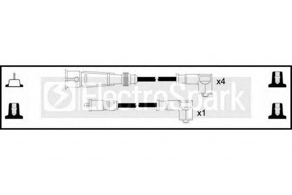 STANDARD OEK963 Комплект дротів запалювання