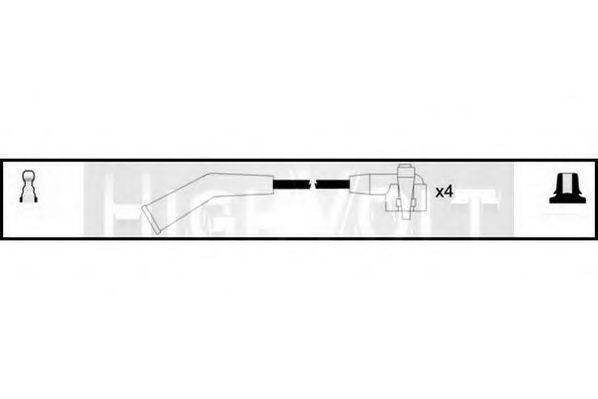 STANDARD OEF619 Комплект дротів запалювання