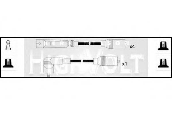 STANDARD OEF678 Комплект дротів запалювання