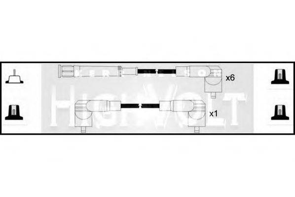 STANDARD OEF037 Комплект дротів запалювання