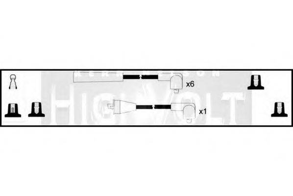 STANDARD OEF250 Комплект дротів запалювання