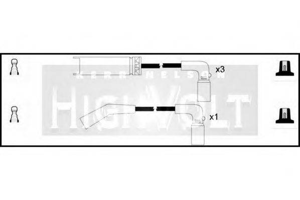 STANDARD OEF634 Комплект дротів запалювання