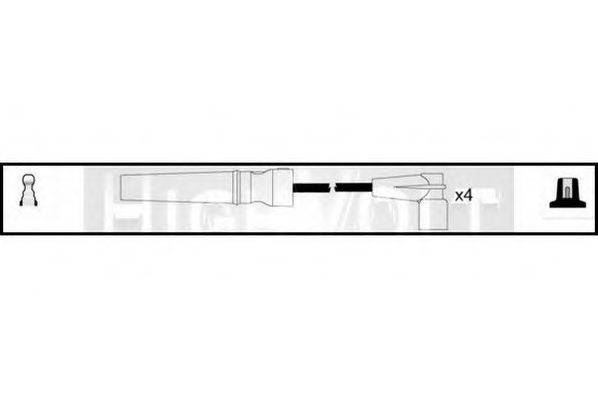 STANDARD OEF635 Комплект дротів запалювання