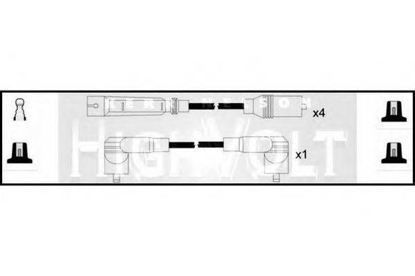 STANDARD OEF519 Комплект дротів запалювання