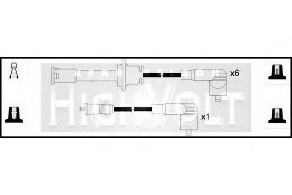 STANDARD OEF492 Комплект дротів запалювання