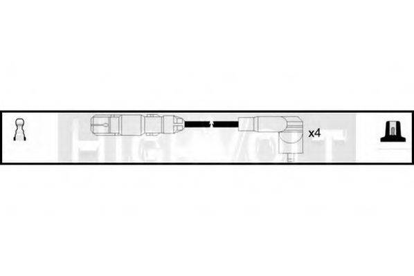 STANDARD OEF615 Комплект дротів запалювання