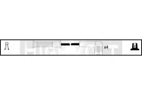 STANDARD OEF536 Комплект дротів запалювання