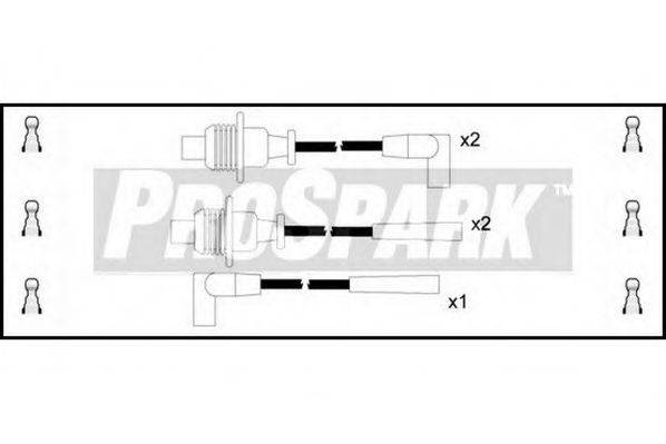 STANDARD OES128 Комплект дротів запалювання