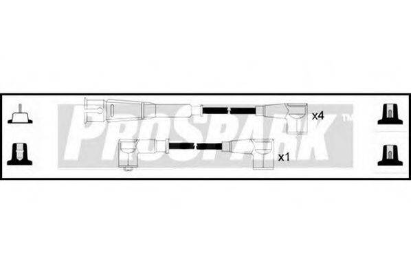 STANDARD OES232 Комплект дротів запалювання