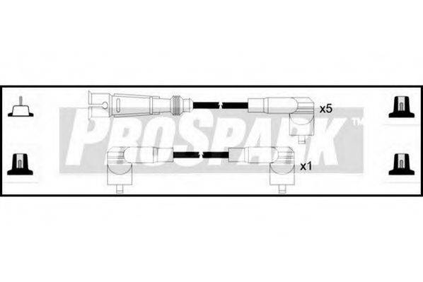 STANDARD OES643 Комплект дротів запалювання