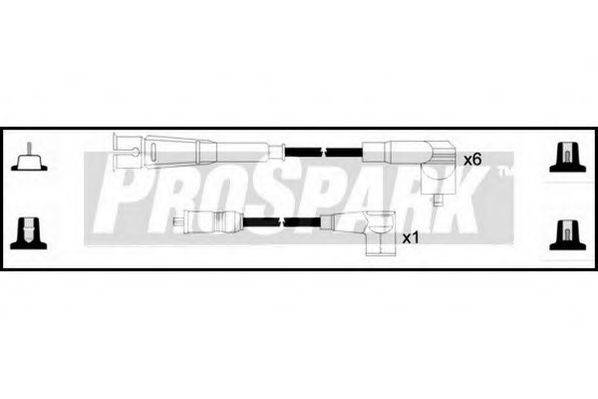 STANDARD OES743 Комплект дротів запалювання