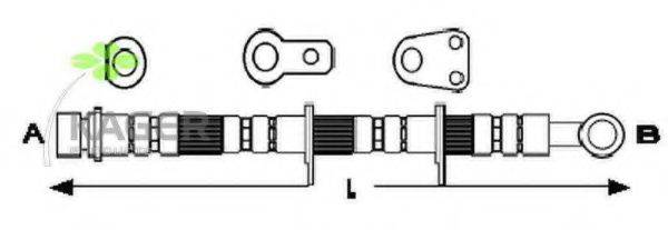 KAGER 380068 Гальмівний шланг