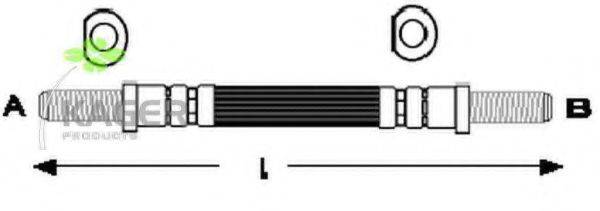 KAGER 380317 Гальмівний шланг
