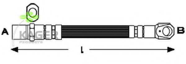 KAGER 380382 Гальмівний шланг