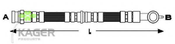 KAGER 380431 Гальмівний шланг