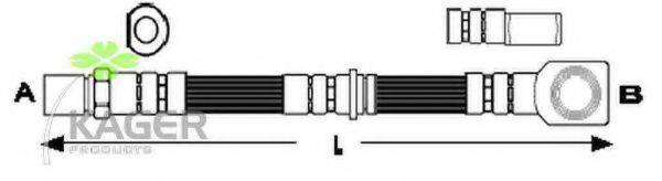 KAGER 380520 Гальмівний шланг