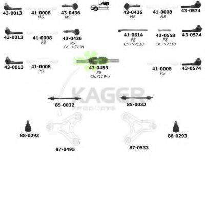 KAGER 800123 Підвіска колеса