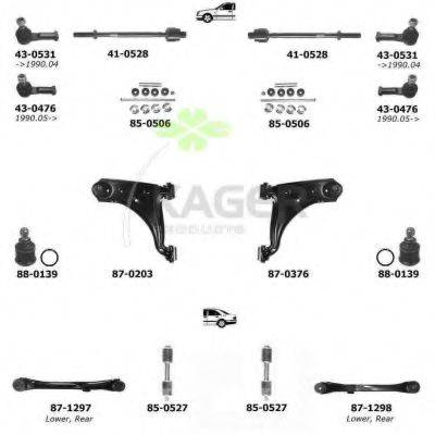 KAGER 800137 Підвіска колеса