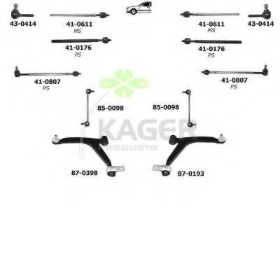 KAGER 800232 Підвіска колеса