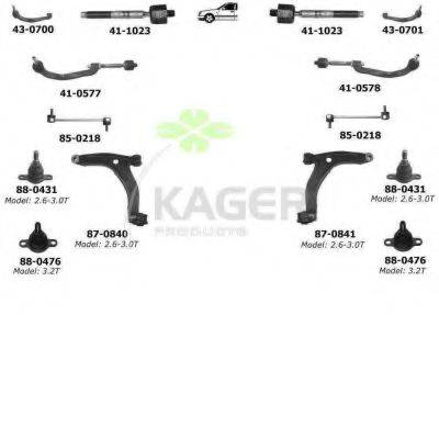 KAGER 800233 Підвіска колеса