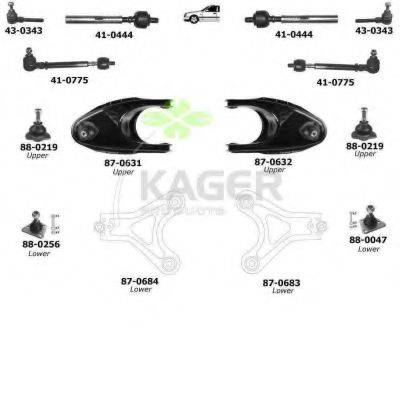 KAGER 800378 Підвіска колеса