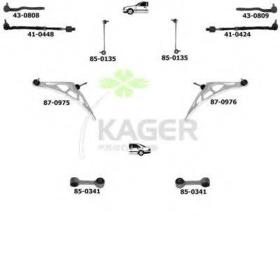 KAGER 800449 Підвіска колеса