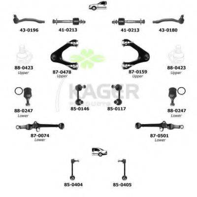 KAGER 800467 Підвіска колеса