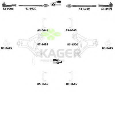 KAGER 800934 Підвіска колеса