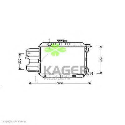 KAGER 310224 Радіатор, охолодження двигуна