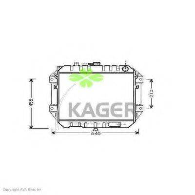 KAGER 310296 Радіатор, охолодження двигуна