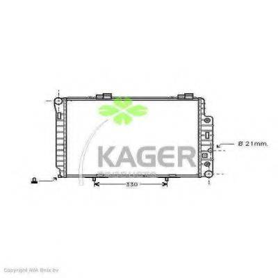 KAGER 310607 Радіатор, охолодження двигуна