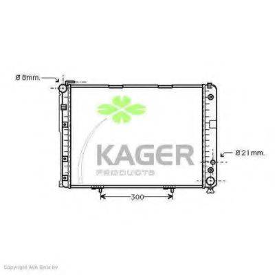 KAGER 310613 Радіатор, охолодження двигуна