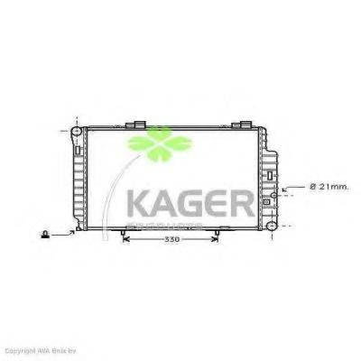 KAGER 310628 Радіатор, охолодження двигуна