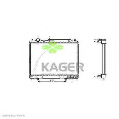 KAGER 310676 Радіатор, охолодження двигуна